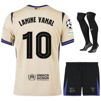 Maillot Kit Enfant Barca Exterieur 2025 2026 Lamine Yamal UCL