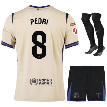 Maillot Kit Enfant Barca Exterieur 2025 2026 Pedri La Liga