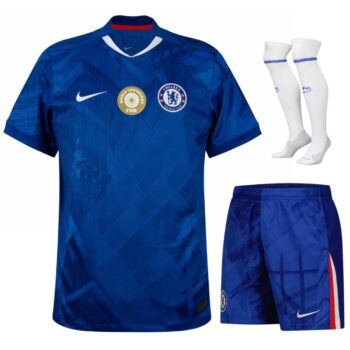 Maillot Kit Enfant Chelsea Domicile 2025 2026 Champions du Monde Fifa