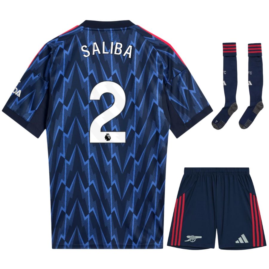 Maillot Kit Enfant Exterieur Arsenal 2025 2026 Saliba