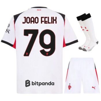 Maillot Kit Enfant Milan AC Exterieur 2025 2026 Joao Félix