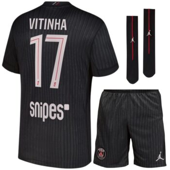 Maillot Kit Enfant PSG Jordan Fourth 2025 2026 Vitinha