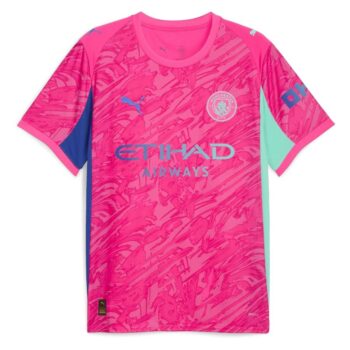 Maillot Enfant Manchester City Domicile 2025 2026 Gardien Rose
