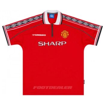 Alternative view of Maillot Manchester United Domicile 1998 2000 Beckham