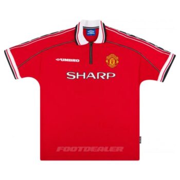 Alternative view of Maillot Manchester United Domicile 1998 2000 Cole