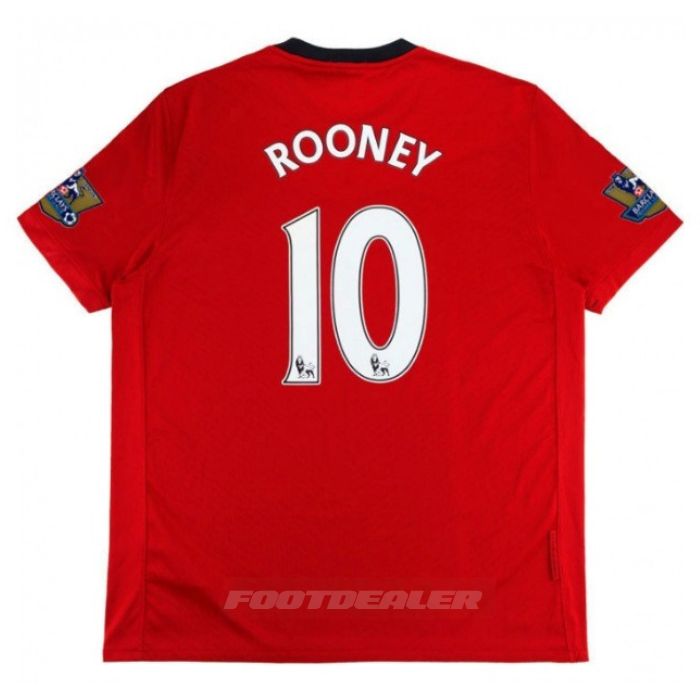 Maillot Manchester United Domicile 2009 2010 Rooney