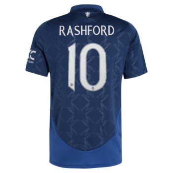 Alternative view of Maillot Manchester United Exterieur 2024 2025 Rashford