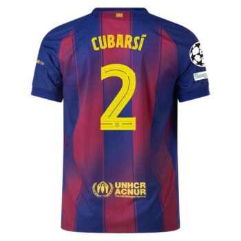 Alternative view of Maillot Match Barca Domicile 2025 2026 Cubarsi UCL
