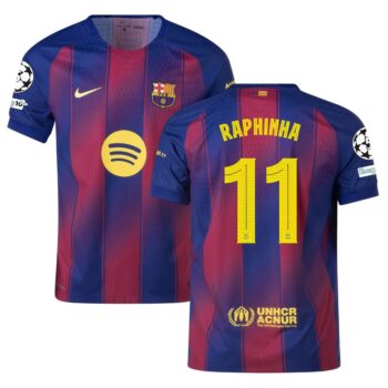 Maillot Match Barca Domicile 2025 2026 Raphinha UCL