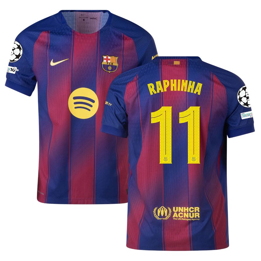 Maillot Match Barca Domicile 2025 2026 Raphinha UCL