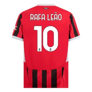 Alternative view of Maillot Kit Enfant Milan AC Domicile 2024 2025 Rafa Leão Noir
