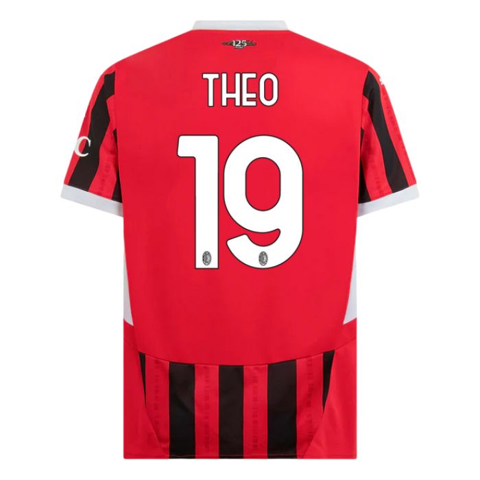 Maillot Kit Enfant Milan AC Domicile 2024 2025 Theo Noir – Image 2