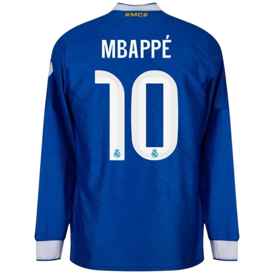 Maillot Real Madrid 2025 2026 Third Manches longues Mbappé