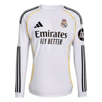 Maillot Real Madrid Domicile 2025 2026 Manches Longues