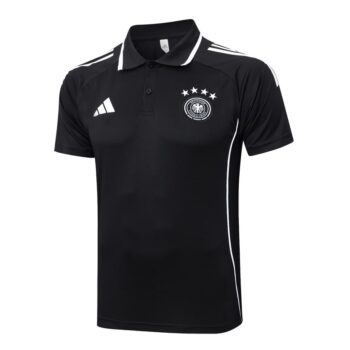 Alternative view of Survetement Allemagne Polo 2025 2026 Noir Blanc