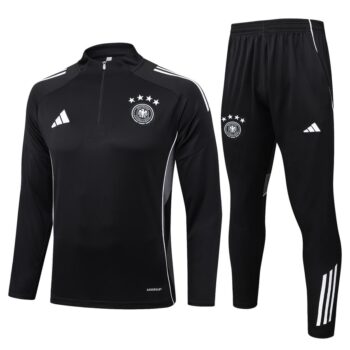 Survetement Allemagne Training 2025 2026 Noir Blanc