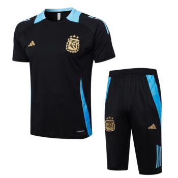 Ensemble Maillot Short Argentine 2024 2025 Noir