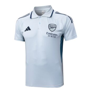 Alternative view of Survetement Arsenal Polo 2025 2026 Blanc Bleu