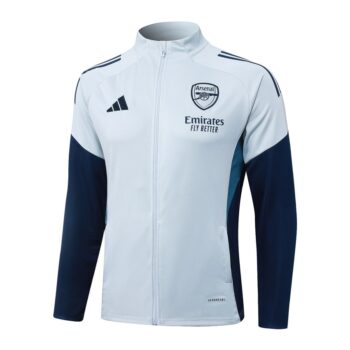 Alternative view of Survetement Arsenal Veste 2025 2026 Blanc Bleu