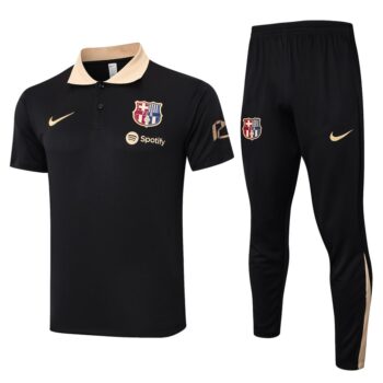 Survetement Barca Polo 2024 2025 Noir Beige
