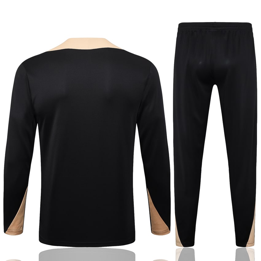 Survetement Barca Training 2024 2025 Noir Beige – Image 4