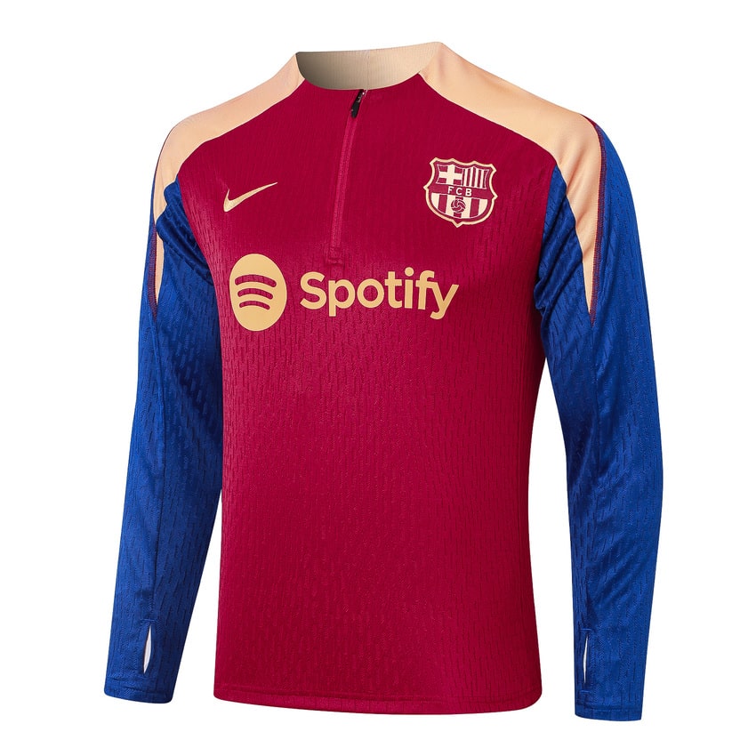 Survetement Barca Training 2024 2025 Rouge Foncé – Image 2