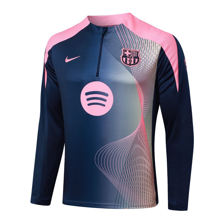 Survetement Barca Training 2025 2026 Bleu Rose Motif – Image 2