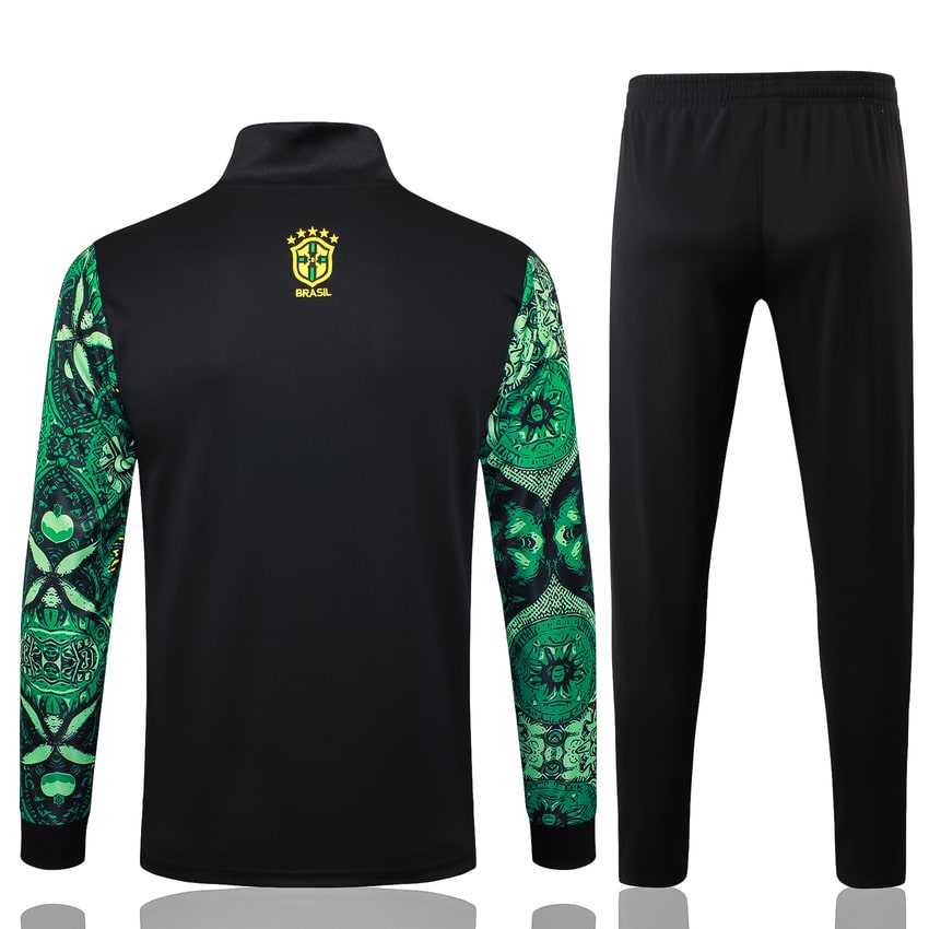 Survetement Bresil Veste 2024 2025 Vert Motif – Image 4