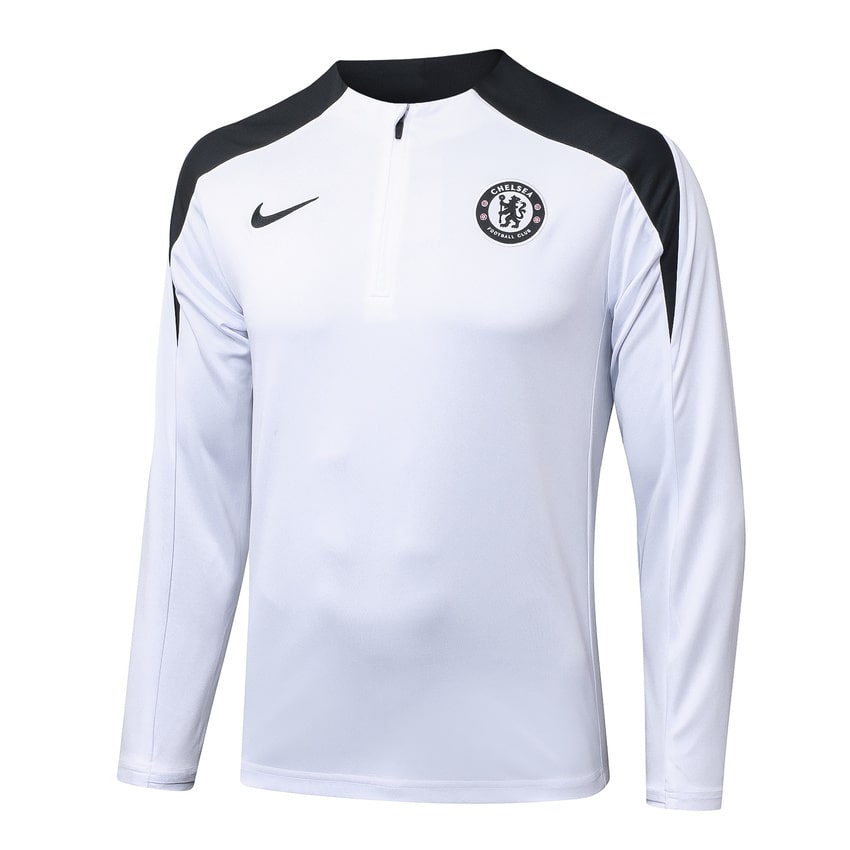 Survetement Chelsea Training 2025 2026 Blanc Noir – Image 2