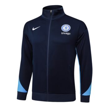 Alternative view of Survetement Chelsea Veste 2024 2025 Bleu Foncé