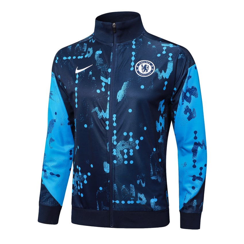 Survetement Chelsea Veste 2024 2025 Bleu Motif – Image 2