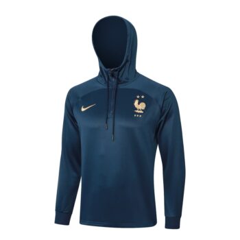 Alternative view of Survetement Equipe de France Sweat 2024 2025 Bleu Vif