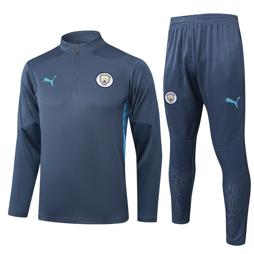 Survetement Manchester City Training 2024 2025 Bleu Foncé