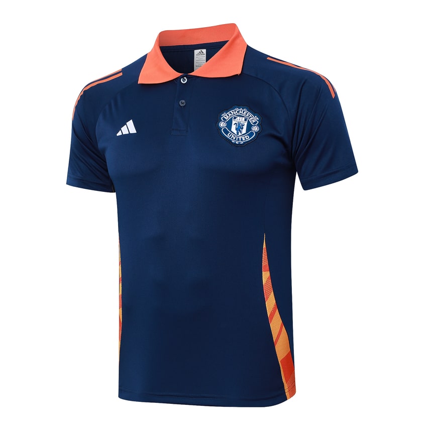 Survetement Manchester United Polo 2024 2025 Bleu – Image 2