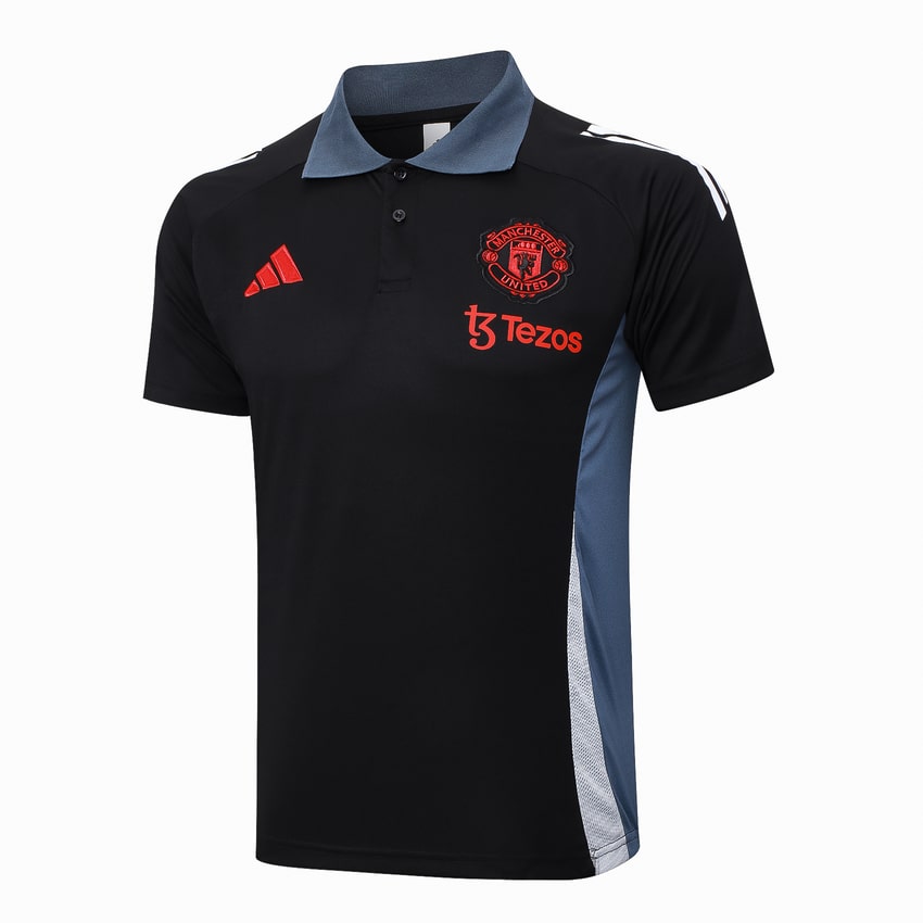 Survetement Manchester United Polo 2024 2025 Noir – Image 2