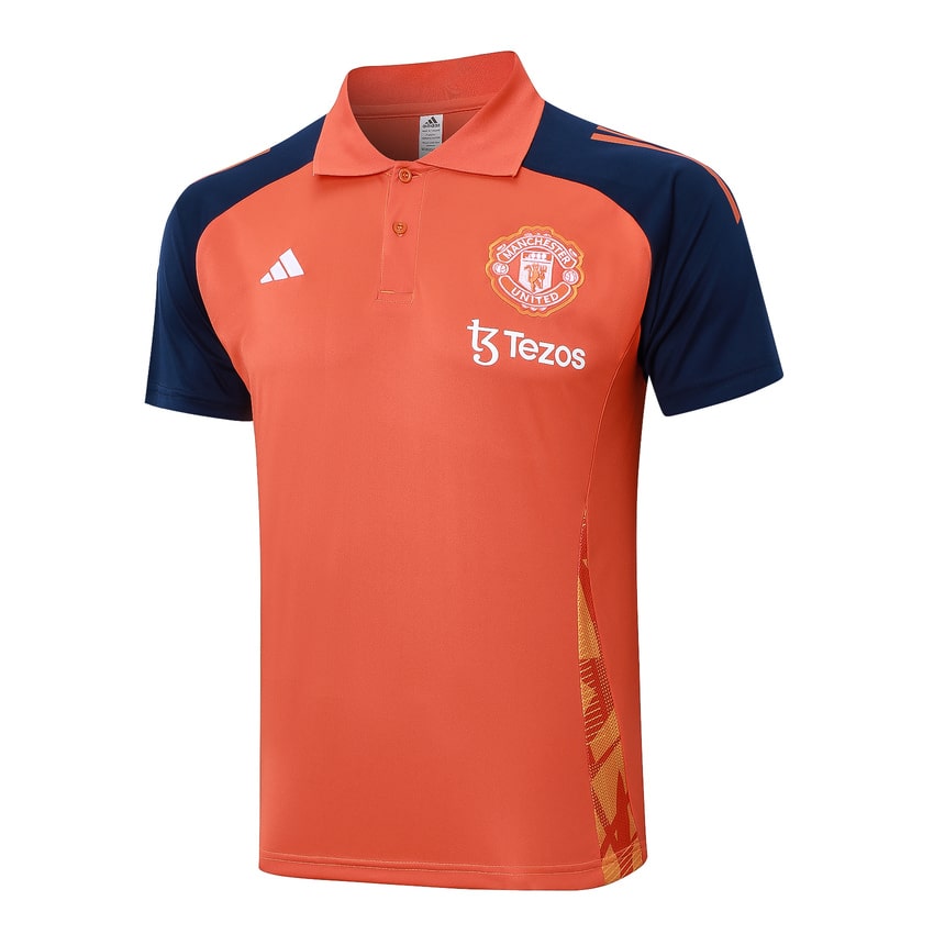 Survetement Manchester United Polo 2024 2025 Orange – Image 2
