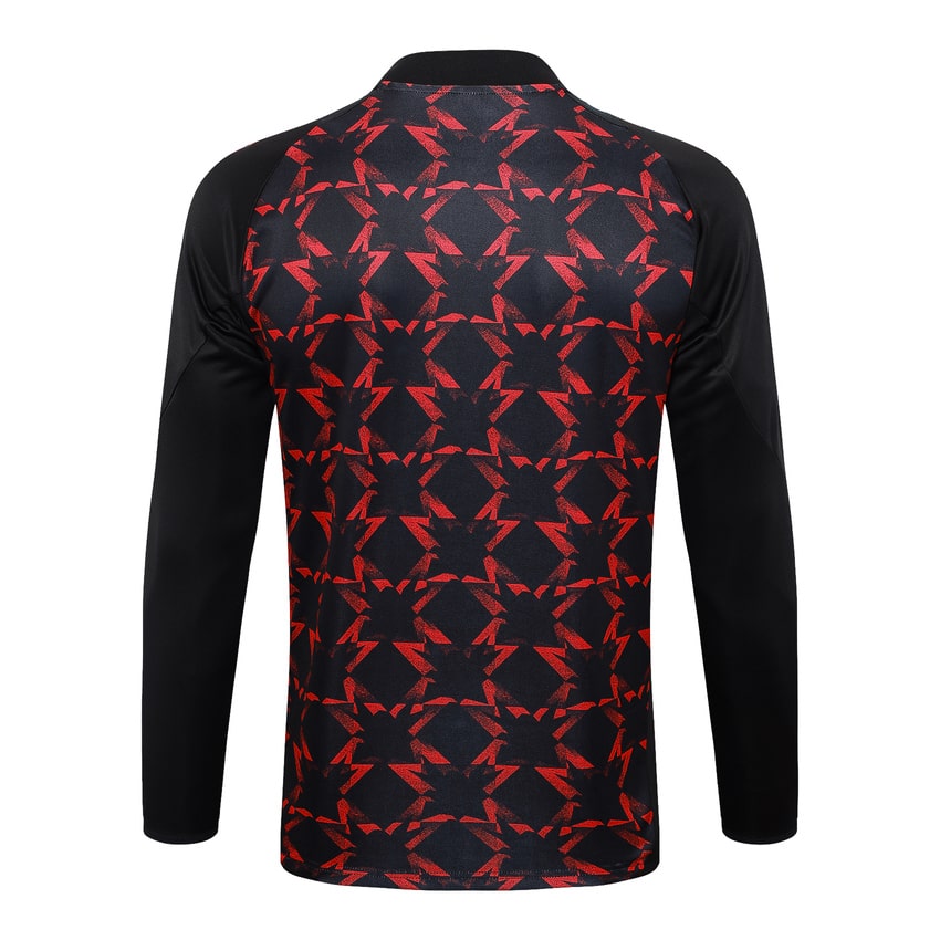 Survetement Manchester United Training 2024 2025 Noir Rouge – Image 3