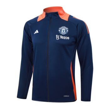 Alternative view of Survetement Manchester United Veste 2024 2025 Bleu