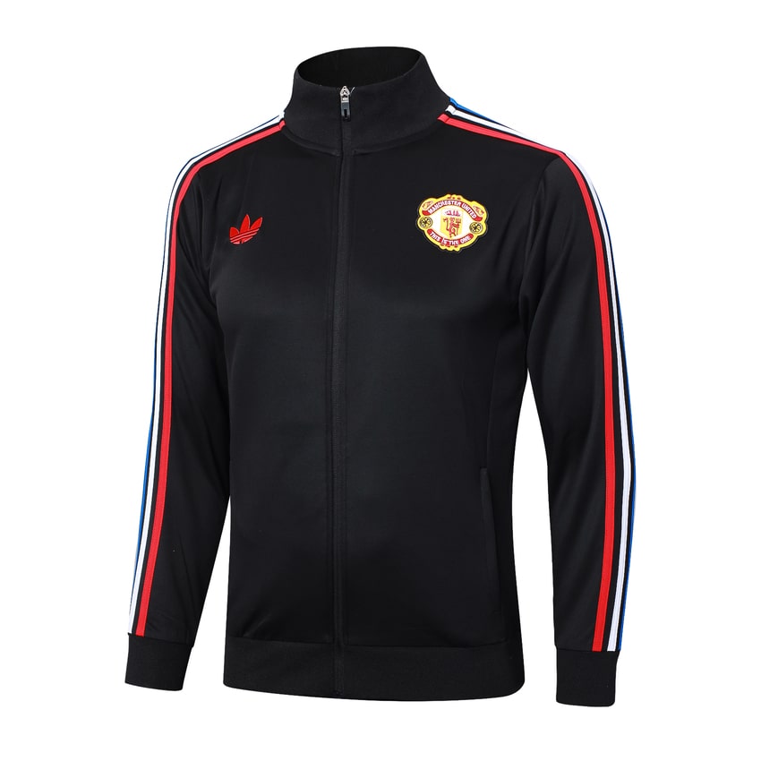 Survetement Manchester United Veste 2024 2025 Noir Sombre – Image 2