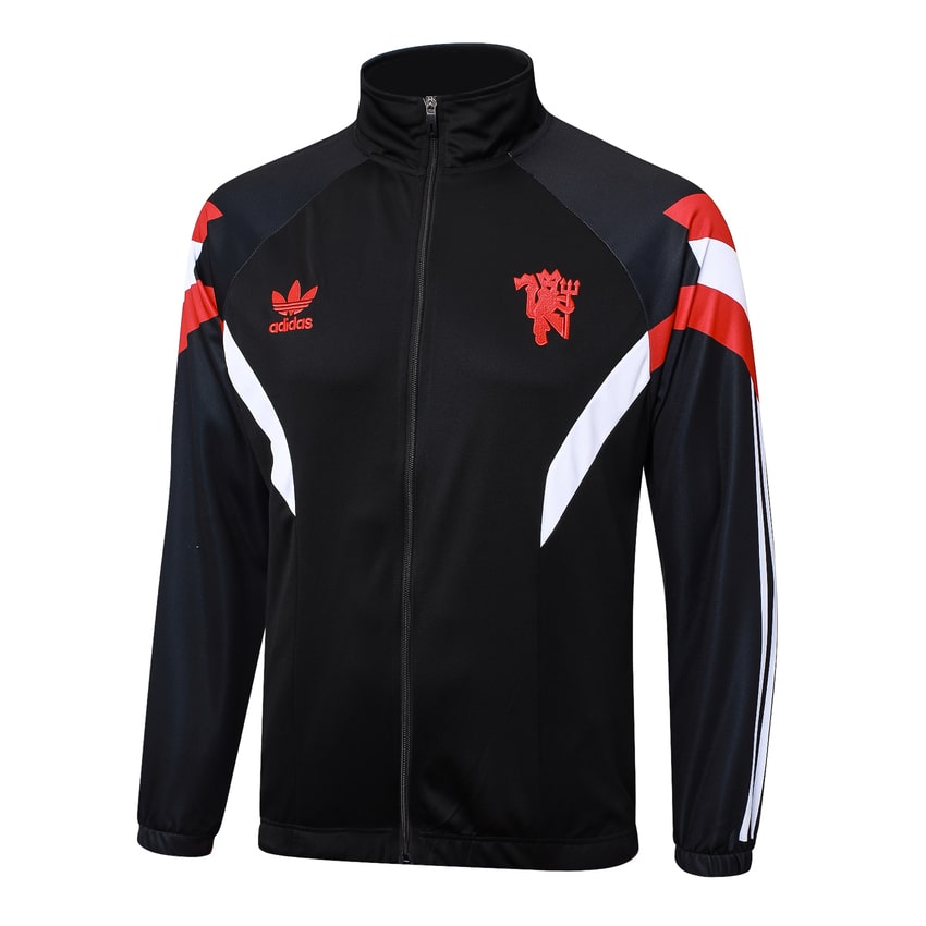 Survetement Manchester United Veste 2024 2025 Noir Foncé – Image 2