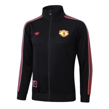 Alternative view of Survetement Manchester United Veste 2024 2025 Noir Nuit