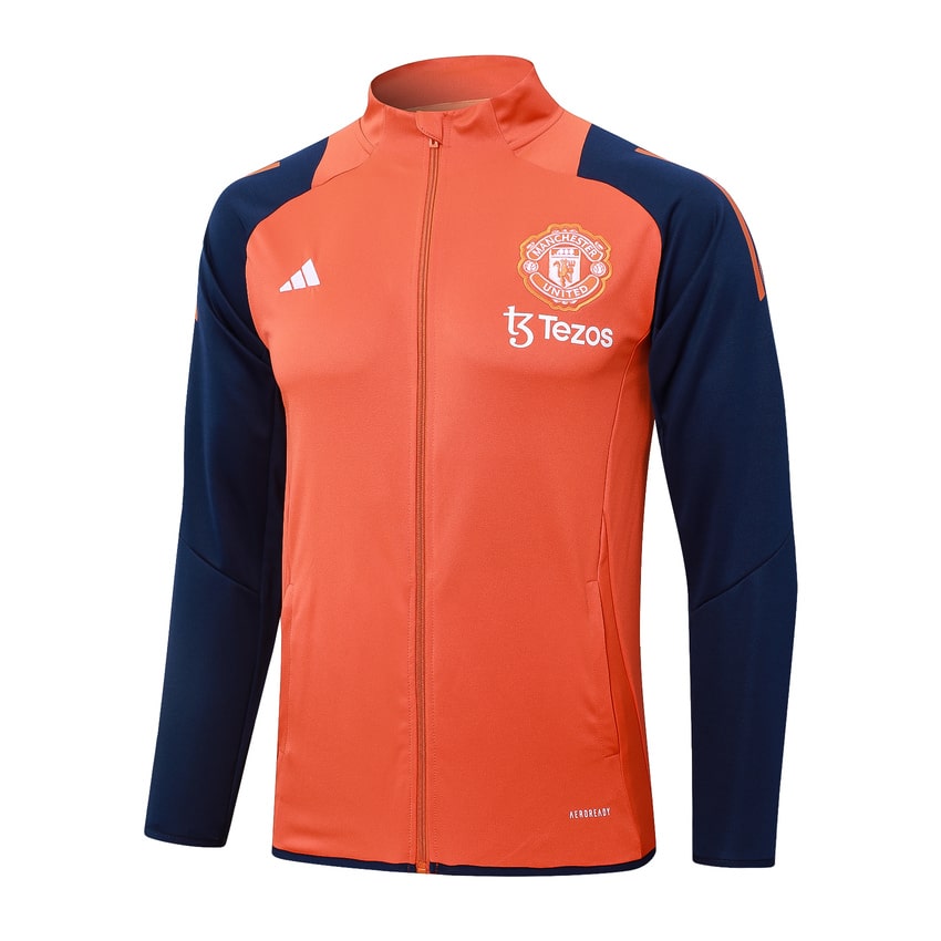 Survetement Manchester United Veste 2024 2025 Orange – Image 2