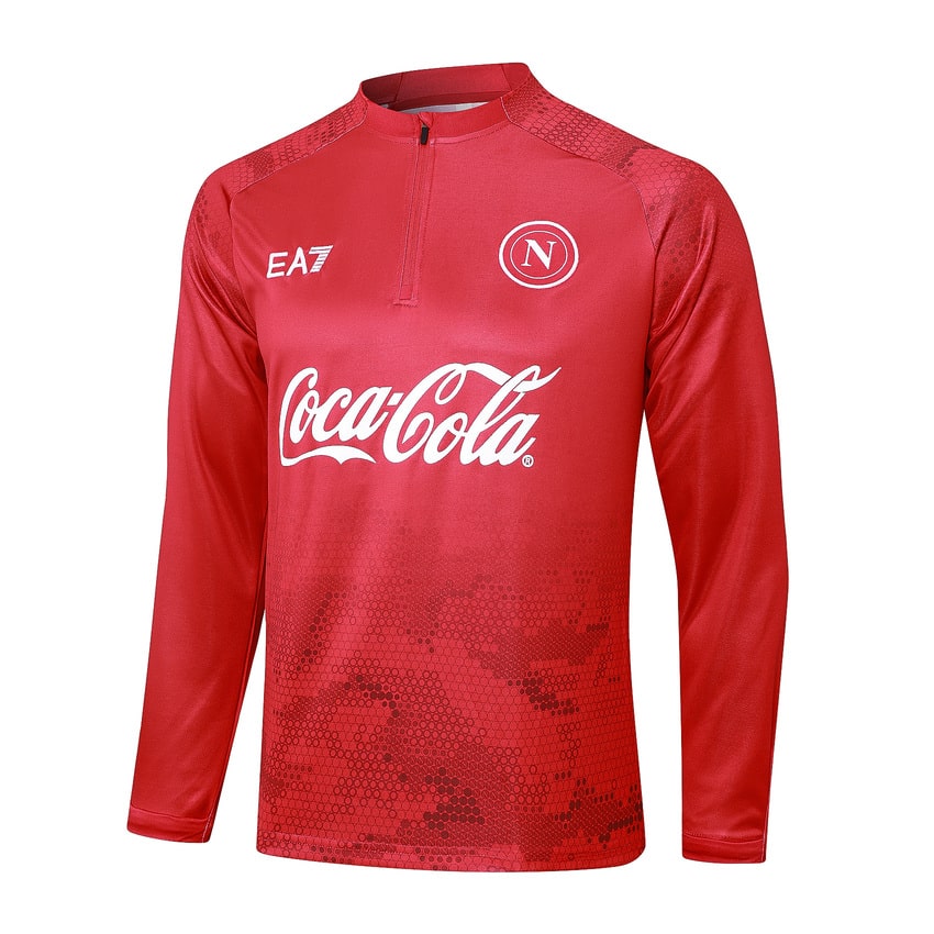 Survetement Naples Training 2024 2025 Rouge – Image 2
