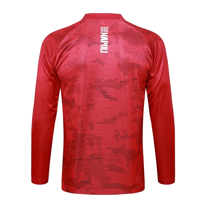 Survetement Naples Training 2024 2025 Rouge – Image 3