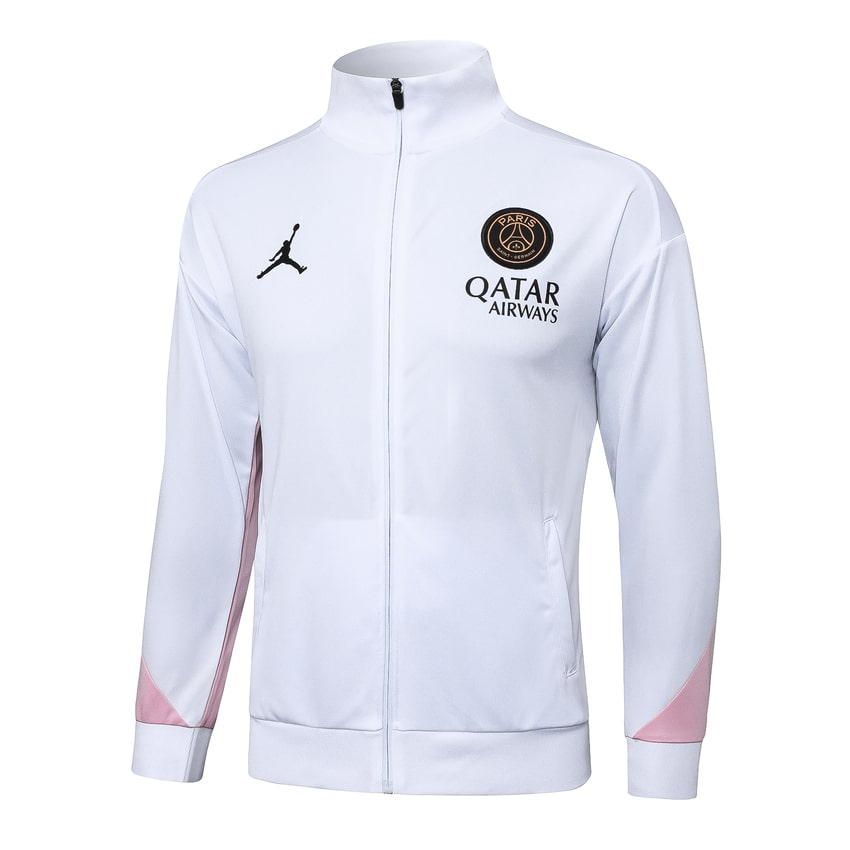 Survetement PSG Veste 2024 2025 Blanc Rose – Image 2