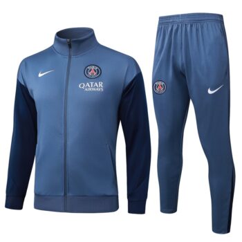 Survetement PSG Veste 2025 2026 Bleu Océan