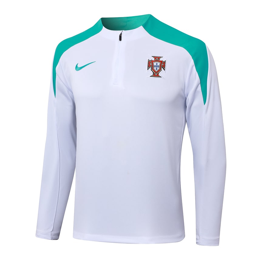 Survetement Portugal Training 2024 2025 Blanc Vert – Image 2
