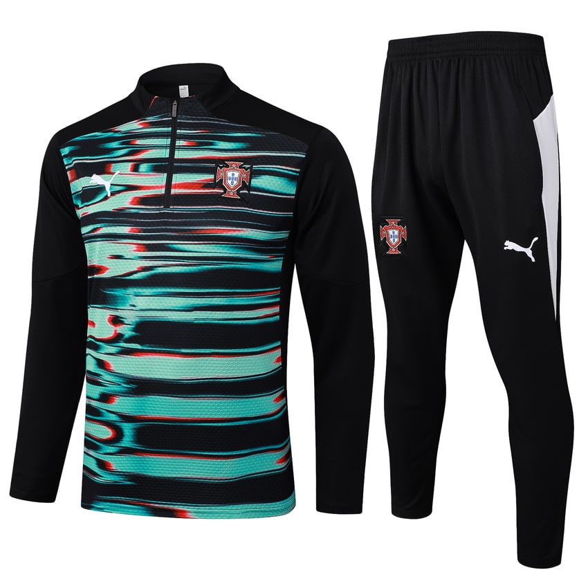 Survetement Portugal Training 2024 2025 Vert Noir