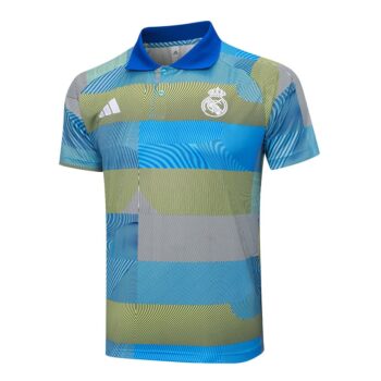 Alternative view of Survetement Real Madrid Polo 2025 2026 Bleu Vert