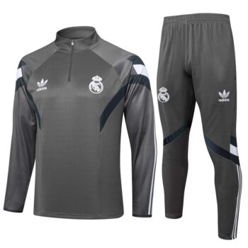 Survetement Real Madrid Training 2024 2025 Gris Foncé